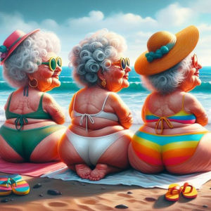 HUACAN Diamond Mosaic Art Painting Beach Scenery Old Lady Diamond Decorative DIY 5D Vacation Gift