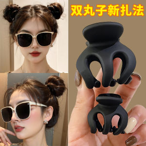 Black Shark Hair Clip Womens New 2024 Double Bun Hairstyle Tool No Pick Hair Quantity Simple Stylish Hair Accessories