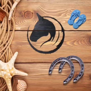 Durable Cast Iron Horseshoe Decoration Horseshoe Blank Decoration Farmhouse Wall Decoration