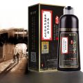 Natural Black Plant-Based Hair Dye One-Wash Transformation White to Black Hair Coloring Agent Long-Lasting Color Correction. 