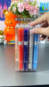 Acrylic Marker Set Large Capacity Square Box Marker Set Acrylic Paint Marker Painting Art Supplies