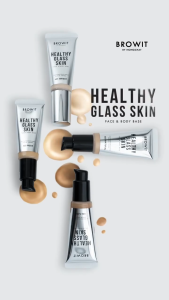 บราวอิท เบสแต่งหน้า เฮลธ์ตี้กลาสสกิน 24ml Browit Healthy Glass Skin Face & Body Base
