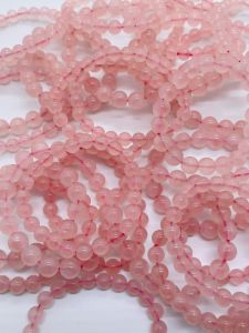 Madagascar Pink Quartz Beads High Value for Money DIY Bracelet Making for Girls Peach Blossom Bracelet Fashion Jewelry