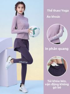BAISILING | Đồ Thể Thao Nữ Có Zip Dài Tay Khô Nhanh