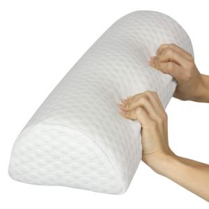 【UniHey】Bolster Pillow Memory Foam Lumbar Leg Support Knee Pillow Side Sleeper Back Leg Pain Relief