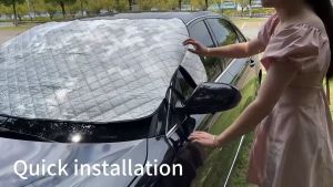 Car universal front windshield antifreeze cover snow block frost block snow sun block snow wind block winter car cover