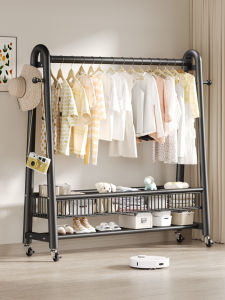 JUMEISHI | Thick Heavy-duty Circular Indoor Movable Clothes Hanger