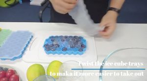 DuduMart Ice Cube Trays with No-Spill Removable Lid Easy-Release Silicone 37 Grid Ice Cube Molds COD