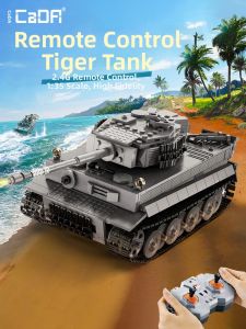 JINGGUAN | Remote Control Tiger Tank Building Blocks Model