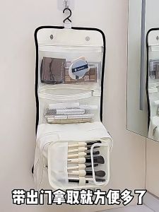 【ส่งจากกทม|พร้อมสต็อก】 กระเป๋าเครื่องสำอางเดินทาง กระเป๋าเครื่องสำอางกันน้ำความจุขนาดใหญ่ กระเป๋าเครื่องสำอางแบบมีตะขอพับได้ เหมาะสำหรับผู้หญิง