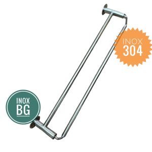 INOX 304 Thanh vắt khăn đôi lệch tầng dài 50-60cm