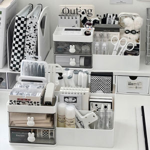 Hộp Đựng Đồ Để Bàn Kiểu Kéo Nhiều Chức Năng Dung Tích Lớn Hộp Đựng Đồ Văn Phòng Phẩm Cho Học Sinh Hộp Đựng Đồ Để Bàn Đơn Giản