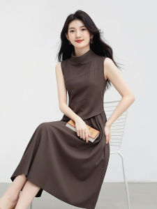 La Chapelle | Slimming Youthful Elegant Sleeveless Summer Dress for Middle-aged Women Two-piece Set