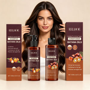 EELHOE | Batana Oil Shampoo Conditioner Cleaning Scalp Oil Control Anti Dandruff Smoothing Prevent Dryness Hair Care Set for Men Women