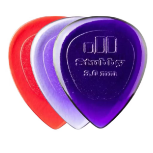 ปิ๊กกีตาร์ 3 ชิ้น แท้ 100% ปิ๊กกีต้าร์ Jim Dunlop Stubby Jazz Guitar Picks 47