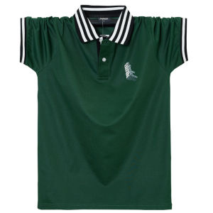 VSheng เสื้อโปโลไซส์ใหญ่สำหรับผู้ชายเสื้อคอปกขนาดพิเศษลำลองสำหรับฤดูร้อน45กก.-135กก.