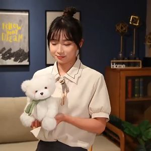 ตุ๊กตาหมีผูกผ้าพันคอ อัดเสียงได้