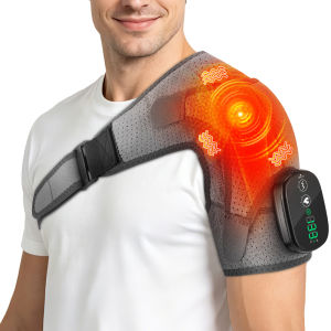 Agdoad | Neck and Shoulder Massager with Heat 3 Modes Vibration Cordless Touch Screen Heating Pad for Office Home Travel Winter Comfort