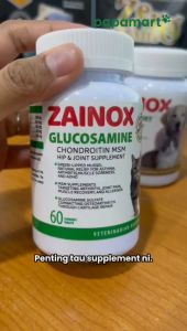 [PROMO 20 TABLETS] ZAINOX Glucosamine For Pets | Suplemen Untuk Kucing Anjing & Semua Haiwan CHONDROITIN MSM HIP & JOINT SUPPLEMENT