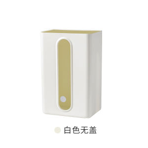 Wall-Mounted Tissue Box Kitchen Home Use Napkin Holder Storage Box Rectangular Plastic No-Punching Needed Bathroom Organizer