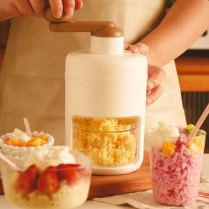 Household Small Ice Shaver Manual Ice Crusher Mini Ice Shaving Hail Machine Ice Sand Smoothie Maker