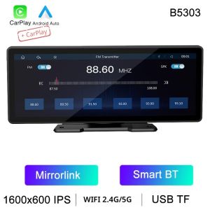 BQCC 10.26 "แบบพกพา MP5 รถ Player Mirrorlink BT FM WIFI GPS รถสเตอริโอไร้สาย carplay IOS Android Auto มัลติมีเดียรถวิทยุ