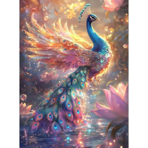 500/1000/1200/2000PCS Jigsaw Puzzle Beautiful Peacock With Colorful Feathers For Adults Perfect For Quiet Evening Activity
