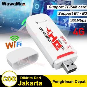 (BISA COD) Modem Usb Wifi 4G Telkomsel 500Mbps LTE Telkomsel Langsung Unlock Operator GSM Support 10 Devices/MODEM Wingle WIFI USB 4G 300Mbps Unlock Operator GSM