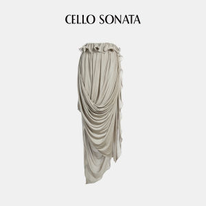 Cello Sonata | French Style Single Shoulder Thin Camisole Off-Shoulder Ruffle Edges Shirt Spring