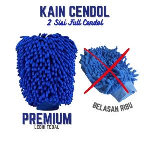 Sarung Tangan Cendol Microfiber / Kain Lap Pembersih 2 Sisi