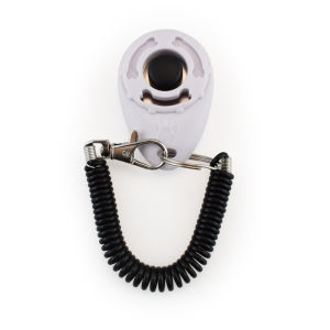 Pet dog training button clicker long wristband