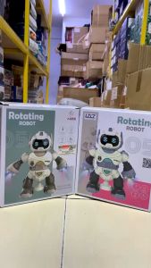 Mainan Anak Dancing Robot: Rotasi 360° & Lampu Musik