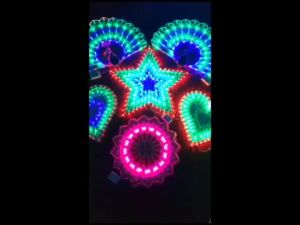 2026 Beautiful Christmas Lights Parol/Santa Claus Christmas Lantern Seasonal Decorative Wall Mura Design Pasko Maganda 8 STAR Around Circle Colorful fairy lights Christmas Tree Decor lamp LED Christmas light Christmas door Decoration for home on sale