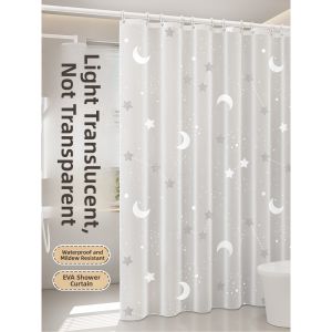 gumahus | Waterproof Anti-Mold Shower Curtain with No-Drilling Installation and Quick-Dry Fabric
