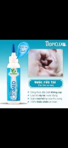 Dung dịch vệ sinh tai sạch gáy tai - viêm tai hôi tai cho chó mèo Oxymed Tropiclean 118ml