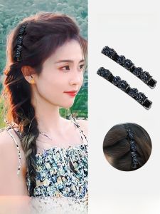 ฤดูใบไม้ผลิ ฤดูร้อน Double Layer Braided กิ๊บติดผม ผู้หญิง คลิปด้านข้างผมหน้าผากเส้น การจัดสไตล์ เครื่องมือคลิปด้านข้างผมการ์ด Bangs คลิป
