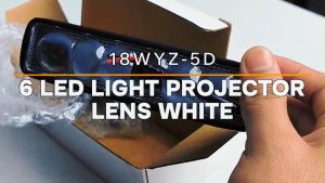OCPA 18WYZ-5D 6LED Car Fog Light Projector LENS White (6396)