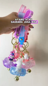 Gantungan Kunci Lucu Aesthetic Korean Bag Charm Ganci Gemas KeyChain SANRIO My Melody Cinnamoroll Kuromi Hello Kitty StellaLou Boneka Cute Kartun Hadiah Gantungan Tas Sekolah Aksesoris Souvenir Ulang Tahun Souvenir Pernikahan Murah Accessories Gantungan
