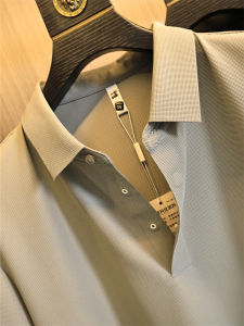 Áo Thun Polo Nam Mùa Hè Màu Trơn Co Giãn Cao Không Đường May Mát Mẻ Thoáng Khí Cổ Polo Tay Ngắn Thương Hiệu Fin Phong Cách Công Sở