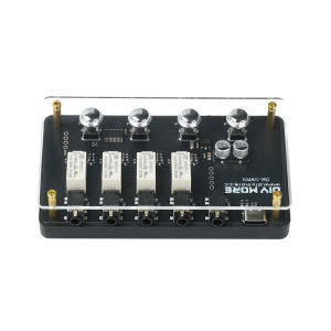 Gaqqee | Bộ Chuyển Đổi Âm Thanh DM-SW601 4-in-1-Out 35mm Với Bộ Chia Âm Thanh Không Gây Nhiễu Bằng Rơle Từ Tính Nguồn DC 5V Type-C Cho TV/PC/Đầu Thu Kỹ Thuật Số