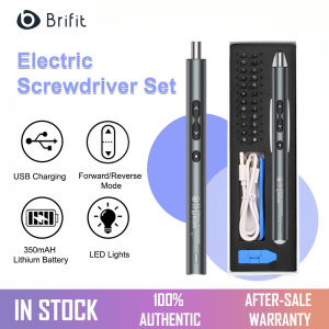 Brifit Mini Electric Screwdriver Set28 In 1 Rechargeable Electric Screwdriver with 24 Precision Bits Power Screwdriver with Type-C Charging LED Lights Suitable For Mobile Phone Repair Computers Tablets Watches Digital Products 精密螺絲刀套裝