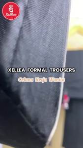 Celana Kerja Wanita Slimfit Gabardin Stretch Pinggang Karet Celana Kantor Formal Nyaman - XELLEA