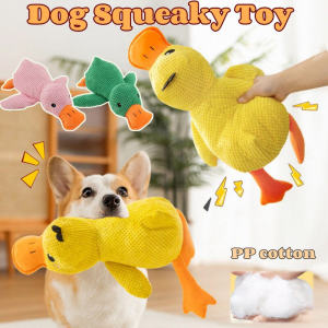 Pet Dog Plush Toy Squeaky Chew Dog Toys Bite-resistant Puppy Interactive Play Clean Teeth Sound Toy