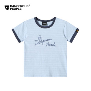 dangerouspeople | Striped Splicing Short Sleeve Cotton Slim Fit Womens T-Shirt