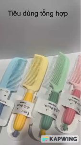 (Q8) 1 Cây lược chải tóc bằng nhựa cán cầm hình xương rồng dễ thương.