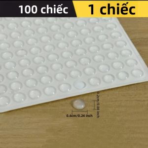 Miếng Đệm Cửa Tủ Trong Suốt Tự Dính Giảm Âm Bằng Cao Su Dùng Cho Nhà Bếp Khung Tranh Tủ