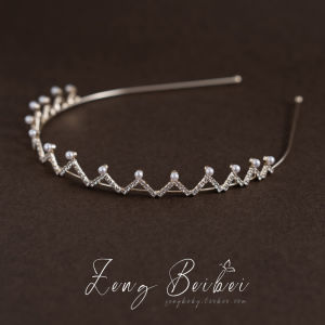 Retro French Crown Hair Clasp Fairy Girl Mori Style Super Fairy Hairpin 2022 New Arrival Pearl Headband Hair Accessories