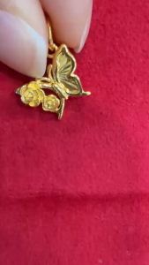 Poh Heng Jewellery 24K Butterfly Dance Pendant in Yellow Gold [Price By Weight]