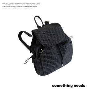 Minimalist Travel Backpack Zhengbaiwan Plaid Womens Student Bag Commuter Style Soft Handle Canvas Interior Organizer