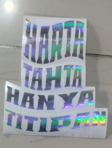 stiker hologram 10x10cm